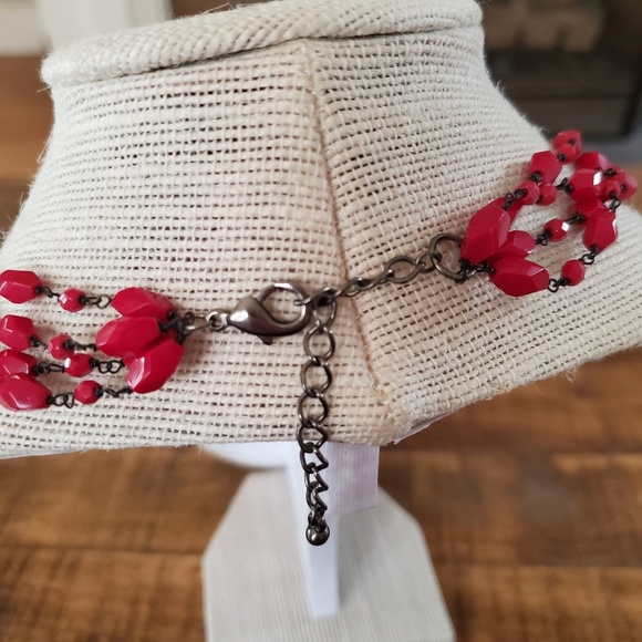 🇺🇸Red Beaded Necklace - Picture 4 of 5